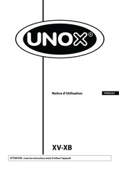 Unox XV-XB Notice D'utilisation