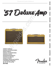 Fender 57 Deluxe Combo Mode D'emploi