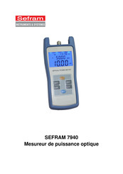 SEFRAM 7940 Mode D'emploi
