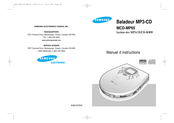 Samsung MCD-MP65 Manuel D'instructions