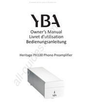 YBA Heritage PH100 Livret D'utilisation
