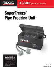 RIDGID SuperFreeze SF-2500 Mode D'emploi