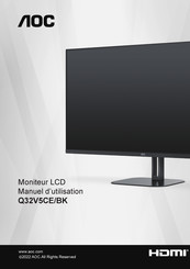 AOC Q32V5CE/BK Manuel D'utilisation