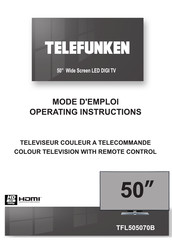 Telefunken TFL505070B Mode D'emploi