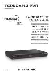 Metronic TERBOX HD PVR Mode D'emploi