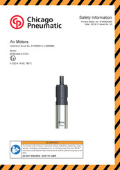 Chicago Pneumatic M180-600-K-ATEX Consignes D'utilisation Et De Sécurité