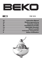 Beko FSE 1010 Notice D'utilisation