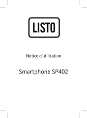 Listo SP402 Notice D'utilisation