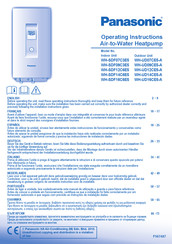 Panasonic WH-SDF07C3E5 Mode D'emploi
