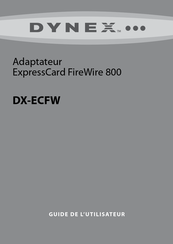 Dynex ExpressCard FireWire 800 DX-ECFW Guide De L'utilisateur