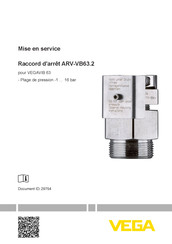 Vega ARV-VB63.2 Mise En Service