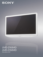 Sony LMD-2760MD Mode D'emploi
