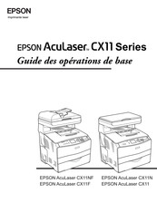 Epson AcuLaser CX11 Série Guide Des Operations De Base