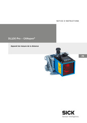 SICK DL100 Pro CANopen Notice D'instructions