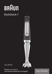 Braun MultiQuick 7 HB701AI Mode D'emploi