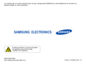 Samsung SGH-L870 Mode D'emploi