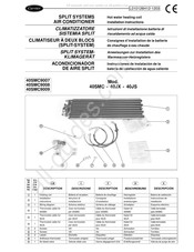 Carrier 40SMC9009 Consignes D'installation