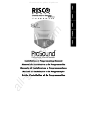 RISCO Group ProSound Guide D'installation Et De Programmation