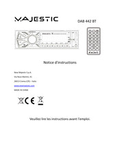 Majestic DAB 442 BT Notice D'instructions