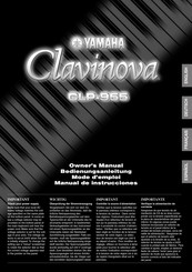 Yamaha Clavinova CLP-955 Mode D'emploi