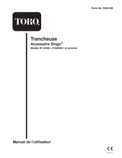 Toro Trancheuse Accessoire Dingo Manuel De L'utilisateur