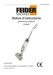 FEIDER Machines FHASB1 Notice D'instructions