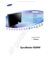 Samsung SyncMaster 920NW Mode D'emploi