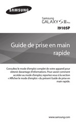 Samsung I9105P Guide De Prise En Main Rapide