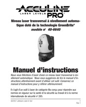 AccuLine PRO GreenBrite 40-6640 Manuel D'instructions