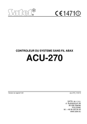 Satel ACU-270 Mode D'emploi