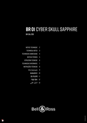 Bell & Ross BR 01 cyber skull sapphire BR-CAL.209 Notice Technique
