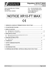 Sodalec XR10-FT MAX Notice