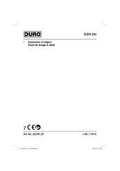Duro D-EH 250 Notice D'instruction D'origine