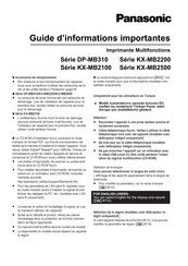 Panasonic DP-MB310 Série Guide