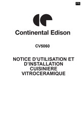 CONTINENTAL EDISON CV5060 Notice D'utilisation Et D'installation