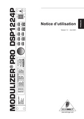 Behringer MODULIZER PRO DSP1224P Notice D'utilisation