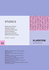 Klarstein STUDIO 5 Mode D'emploi