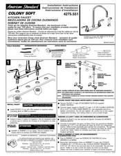 American Standard COLONY SOFT 4275.551 Instructions D'installation