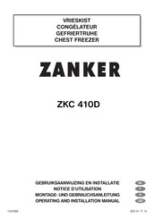 ZANKER ZKC 410D Notice D'utilisation