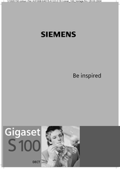 Siemens Gigaset S100 Mode D'emploi