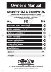 Tripp-Lite SMART1050SLT Mode D'emploi