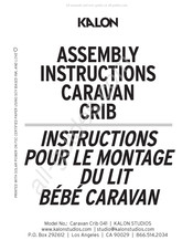 Kalon Caravan Crib 041 Instruction Pour Le Montage