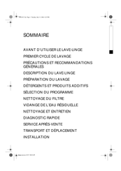 Whirlpool AWT 5109 Mode D'emploi