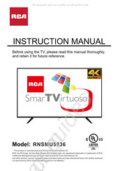 RCA RNSMU5836 Manuel D'instructions