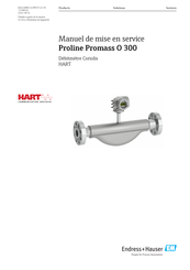 Endress+Hauser HART Proline Promass O 300 Manuel De Mise En Service