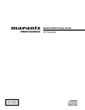 Marantz professional CDR310 Mode D'emploi