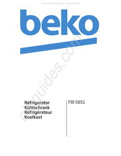 Beko FBI 5851 Mode D'emploi