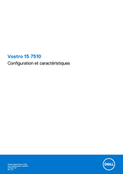 Dell Vostro 15 7510 Configuration Et Caractéristiques