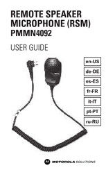 Motorola Solutions PMMN4092 Mode D'emploi