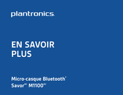 Plantronics Savor M1100 Mode D'emploi